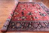 Red Heriz Serapi Hand-Knotted Wool Rug - 11' 0" X 15' 3"