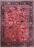 Red Heriz Serapi Hand-Knotted Wool Rug - 11' 0" X 15' 3"