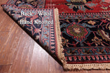 Red Heriz Serapi Hand-Knotted Wool Rug - 11' 0" X 15' 3"