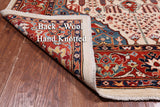 Ivory Persian Fine Serapi Hand-Knotted Wool Rug - 5' 6" X 6' 10"