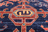 Red Persian Fine Serapi Hand Knotted Wool Rug - 3' 10" X 5' 8"