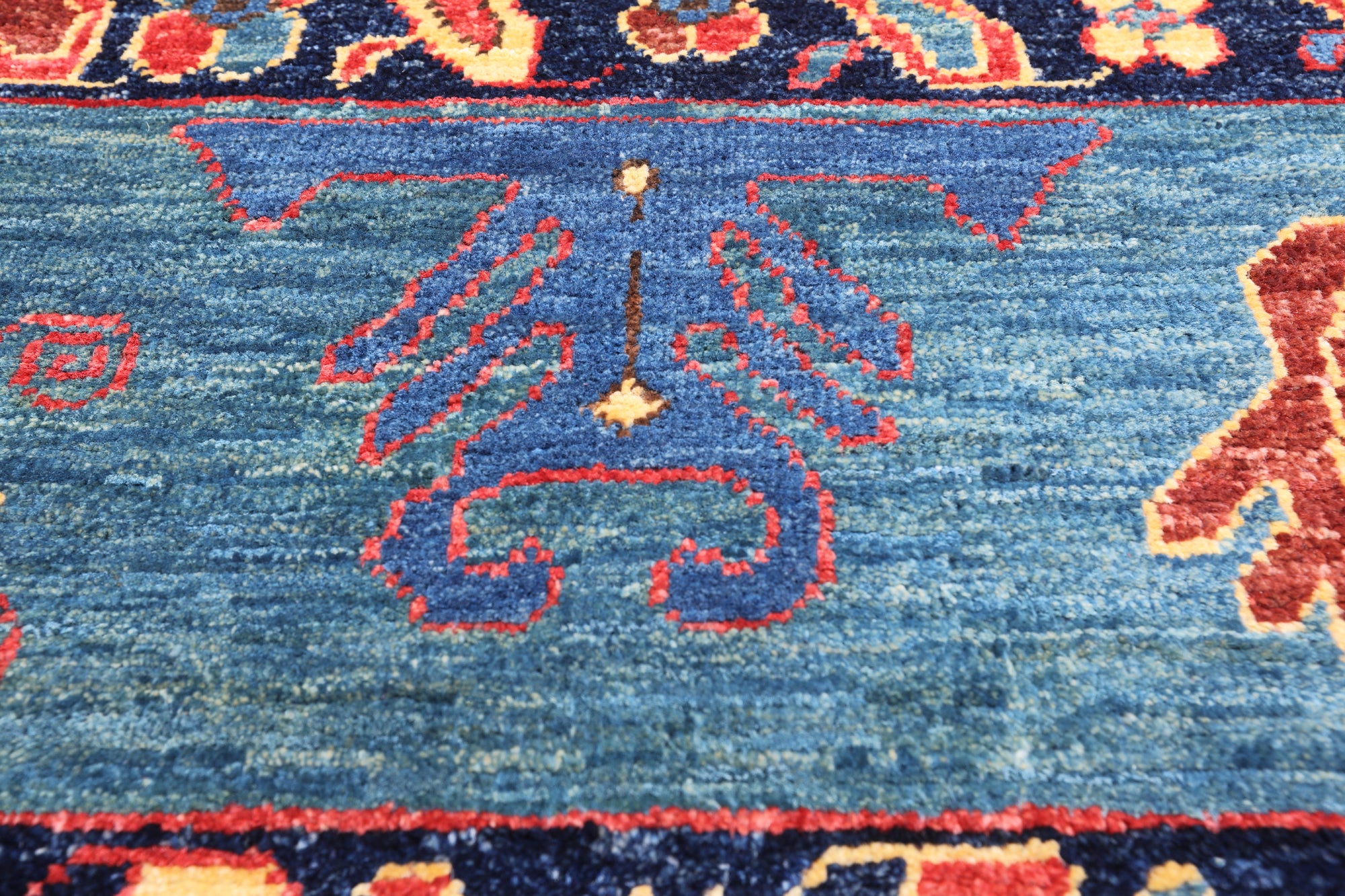 Red Persian Fine Serapi Hand Knotted Wool Rug - 3' 10" X 5' 8"