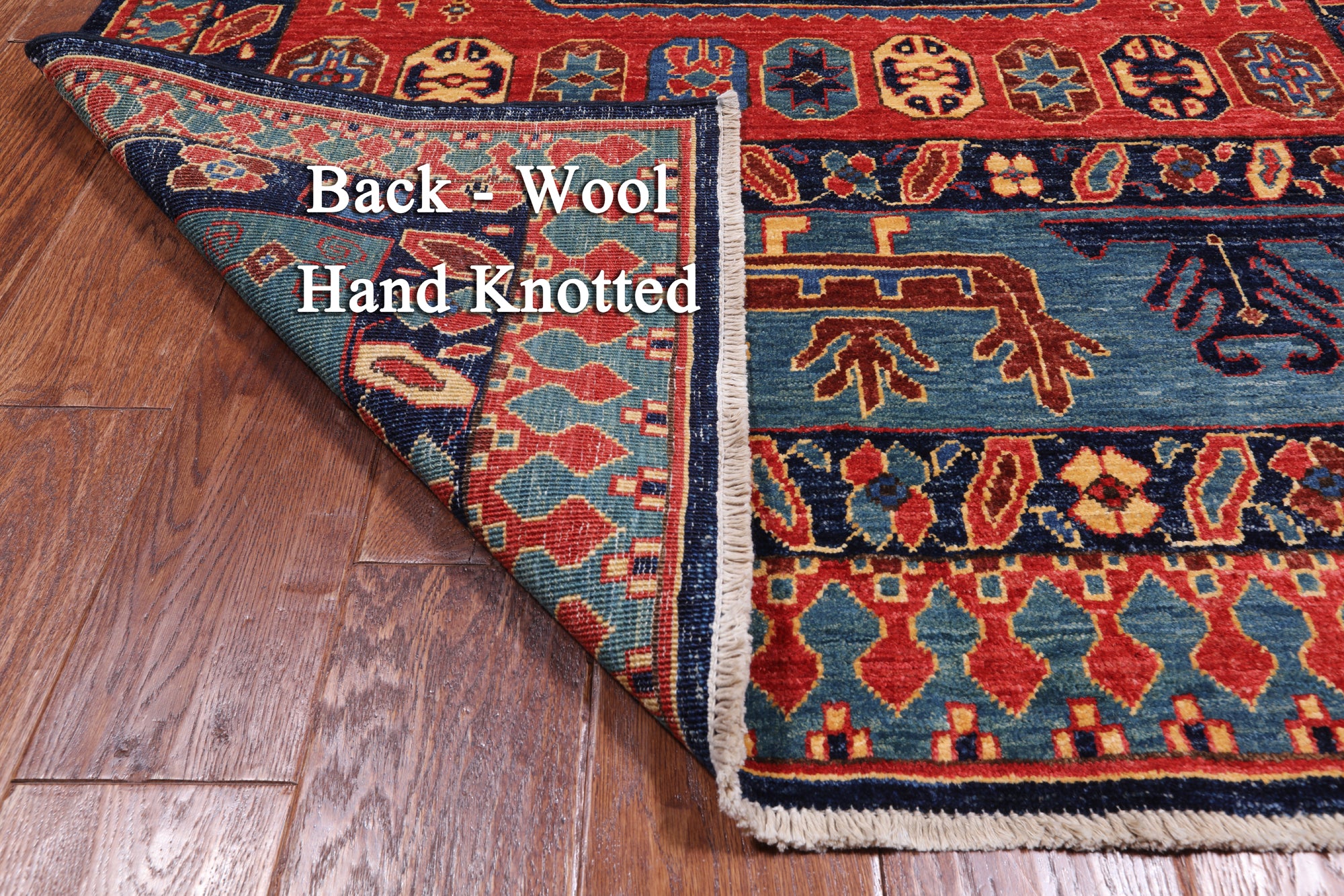 Red Persian Fine Serapi Hand Knotted Wool Rug - 3' 10" X 5' 8"