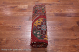 Red Turkmen Ersari Handmade Wool On Wool Rug - 5' 10" X 8' 7"