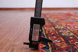 Red Turkmen Ersari Handmade Wool On Wool Rug - 5' 10" X 8' 7"