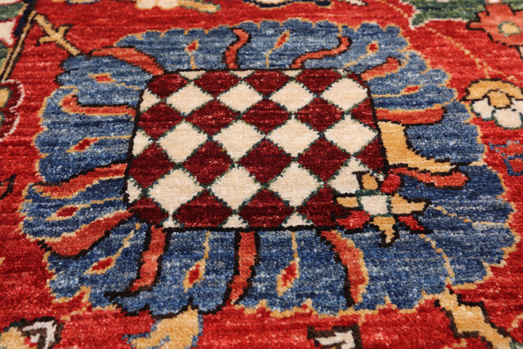 Red Persian Fine Serapi Handmade Wool Rug - 9' 2" X 11' 8"