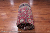 Wine/Navy Persian Fine Tabriz Hand-Knotted Wool Rug - 12' 3" X 14' 10"