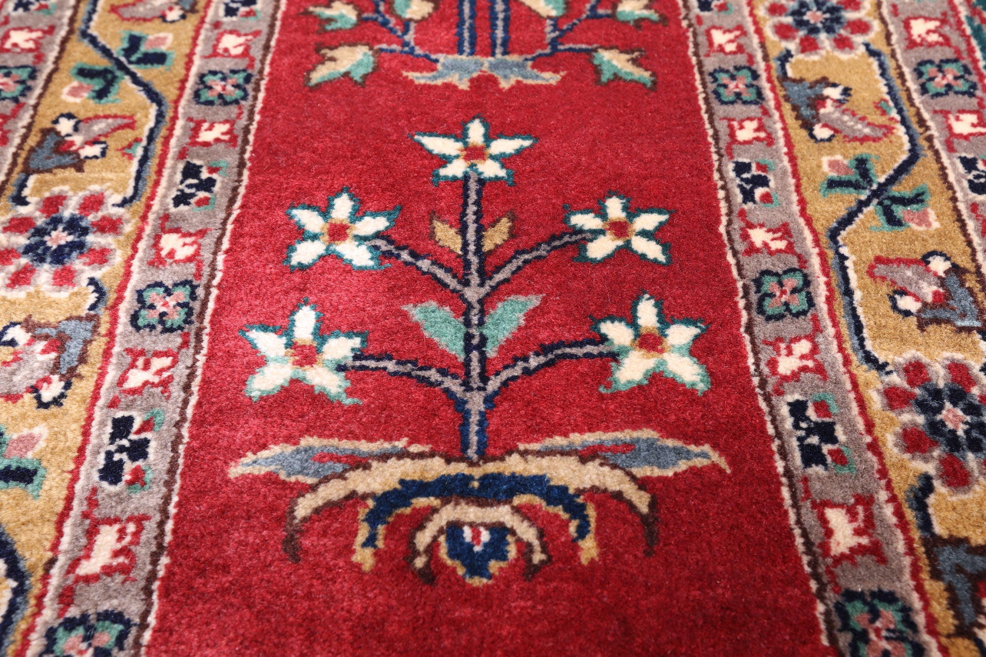 Emerald Green Persian Fine Tabriz Handmade Wool Rug - 9' 1" X 12' 2"