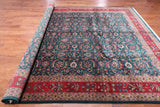 Emerald Green Persian Fine Tabriz Handmade Wool Rug - 9' 1" X 12' 2"