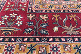 Emerald Green Persian Fine Tabriz Hand-Knotted Wool Rug - 7' 11" X 9' 9"