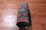 Emerald Green Persian Fine Tabriz Handmade Wool Runner Rug - 2' 6" X 19' 9"