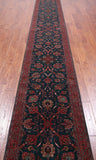 Emerald Green Persian Fine Tabriz Handmade Wool Runner Rug - 2' 6" X 19' 9"