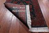 Emerald Green Persian Fine Tabriz Handmade Wool Runner Rug - 2' 6" X 19' 9"