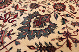 Beige Persian Fine Tabriz Handmade Wool Rug - 4' 11" X 6' 10"