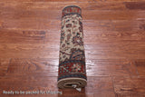 Khaki Persian Fine Tabriz Hand-Knotted Wool Rug - 2' 1" X 4' 1"