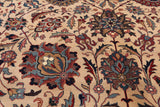 Khaki Persian Fine Tabriz Hand-Knotted Wool Rug - 10' 3" X 14' 2"
