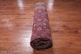 Wine/Navy Persian Fine Tabriz Handmade Wool Rug - 10' 1" X 14' 0"