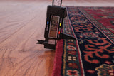 Wine/Navy Persian Fine Tabriz Handmade Wool Runner Rug - 2' 6" X 6' 0"