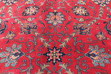 Red Persian Fine Tabriz Handmade Wool Rug - 9' 11" X 13' 7"