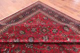 Red Persian Fine Tabriz Handmade Wool Rug - 9' 11" X 13' 7"