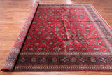 Red Persian Fine Tabriz Handmade Wool Rug - 9' 11" X 13' 7"