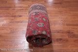 Red Persian Fine Tabriz Handmade Wool Rug - 9' 11" X 13' 7"