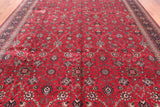 Red Persian Fine Tabriz Handmade Wool Rug - 9' 11" X 13' 7"