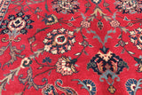 Red Persian Fine Tabriz Handmade Wool Rug - 9' 11" X 13' 7"