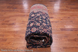 Navy Blue Persian Fine Tabriz Handmade Wool Rug - 12' 0" X 18' 2"