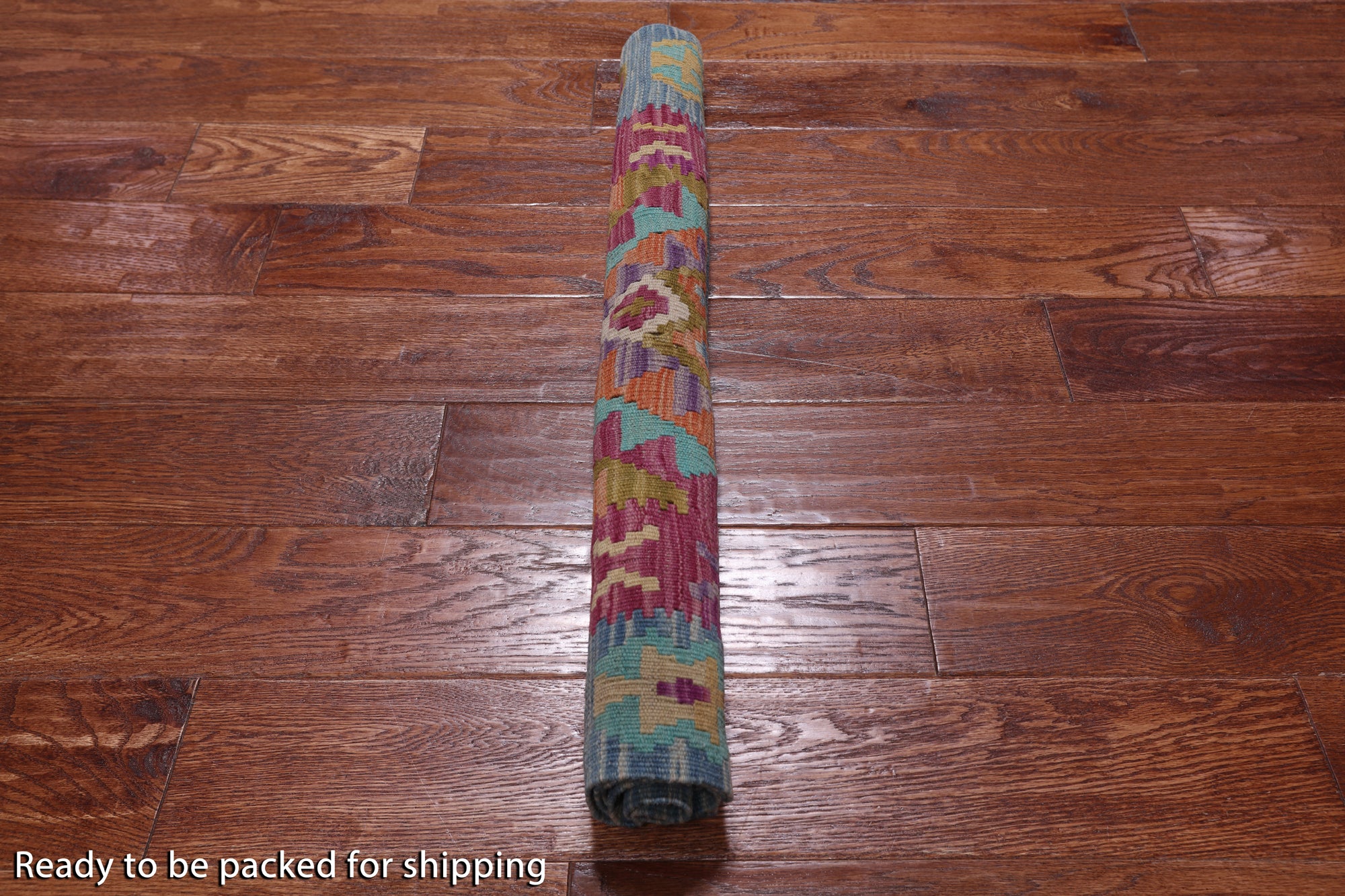 Reversible Kilim Flat Weave Wool On Wool Rug - 2' 8" X 4' 3"