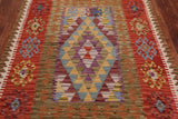 Reversible Kilim Flat Weave Wool On Wool Rug - 3' 10" X 5' 7"