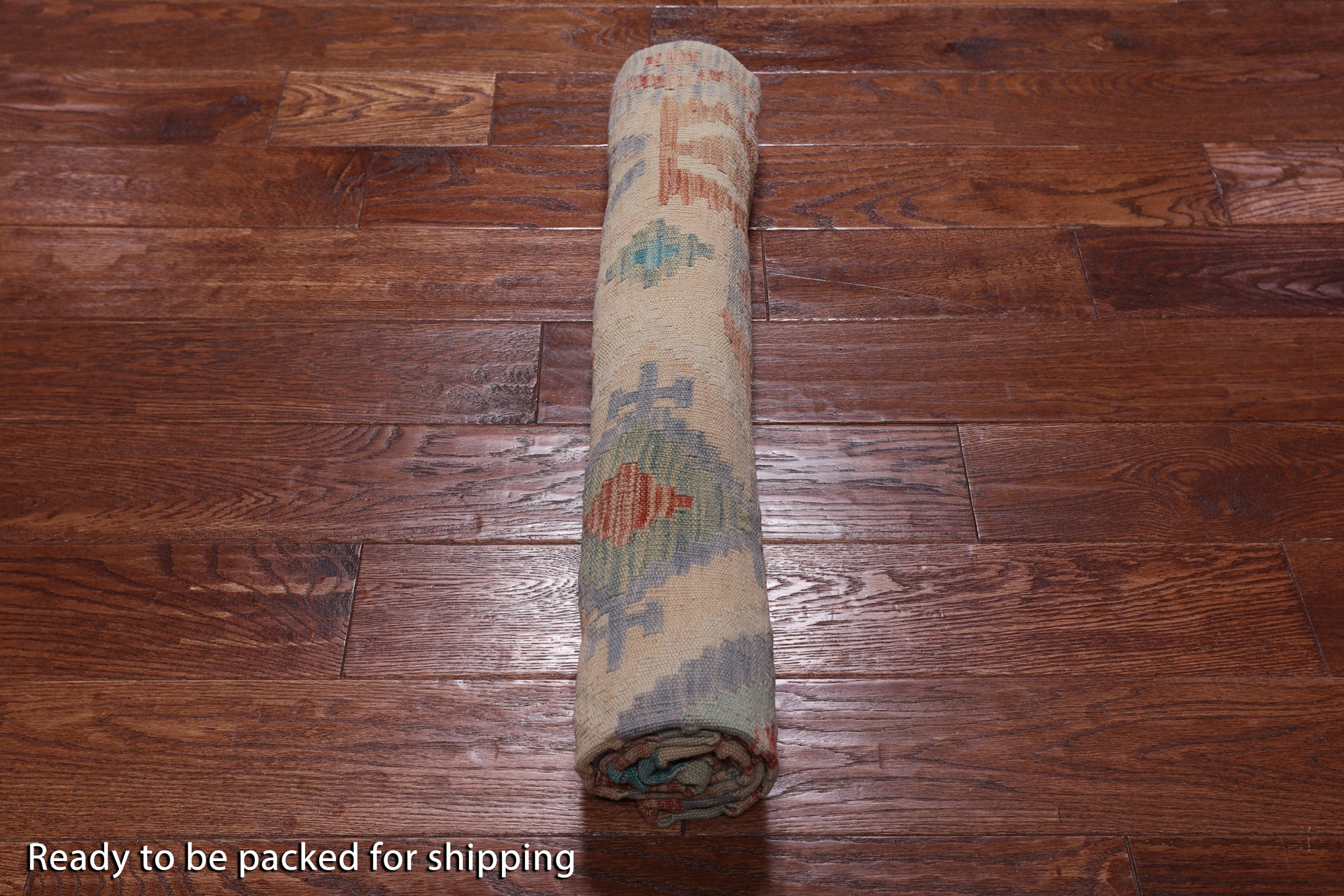 Reversible Kilim Flat Weave Wool On Wool Rug - 5' 0" X 6' 6"