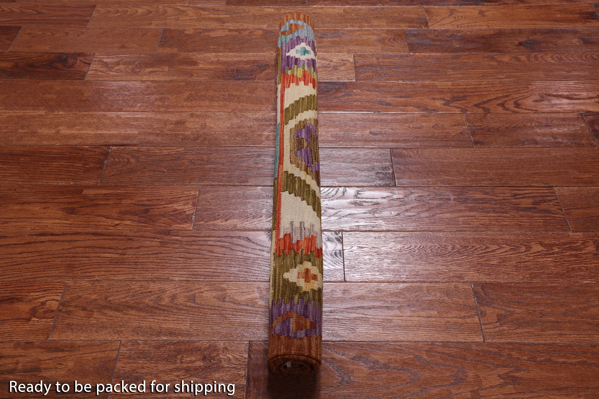 Reversible Kilim Flat Weave Wool On Wool Runner Rug - 3' 5" X 6' 6"