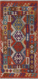 Reversible Kilim Flat Weave Wool On Wool Runner Rug - 3' 3" X 6' 6"