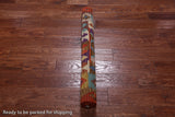 Reversible Kilim Flat Weave Wool On Wool Runner Rug - 3' 3" X 6' 6"