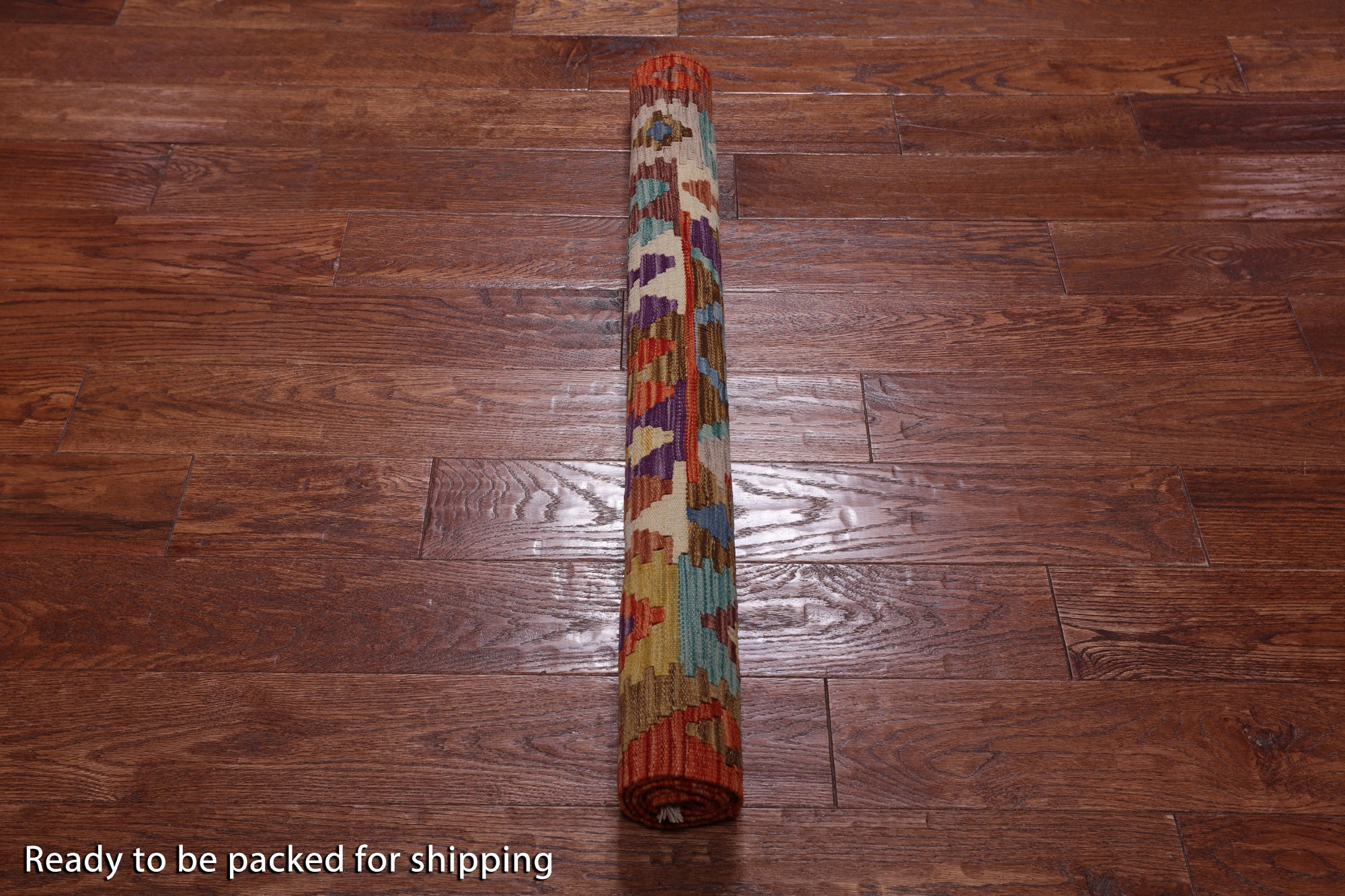 Reversible Kilim Flat Weave Wool On Wool Runner Rug - 3' 3" X 6' 6"