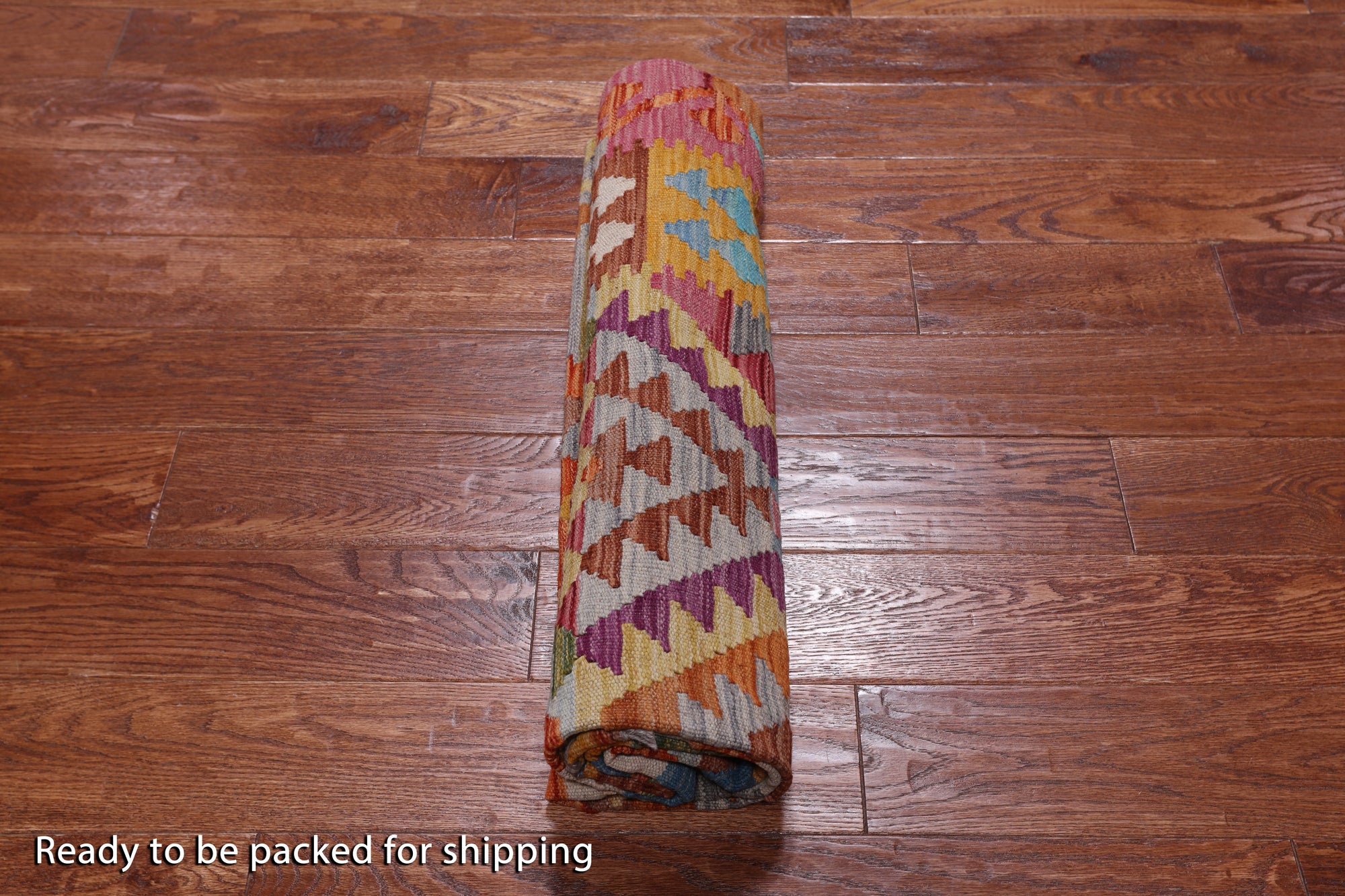 Reversible Kilim Flat Weave Wool On Wool Rug - 4' 10" X 6' 6"