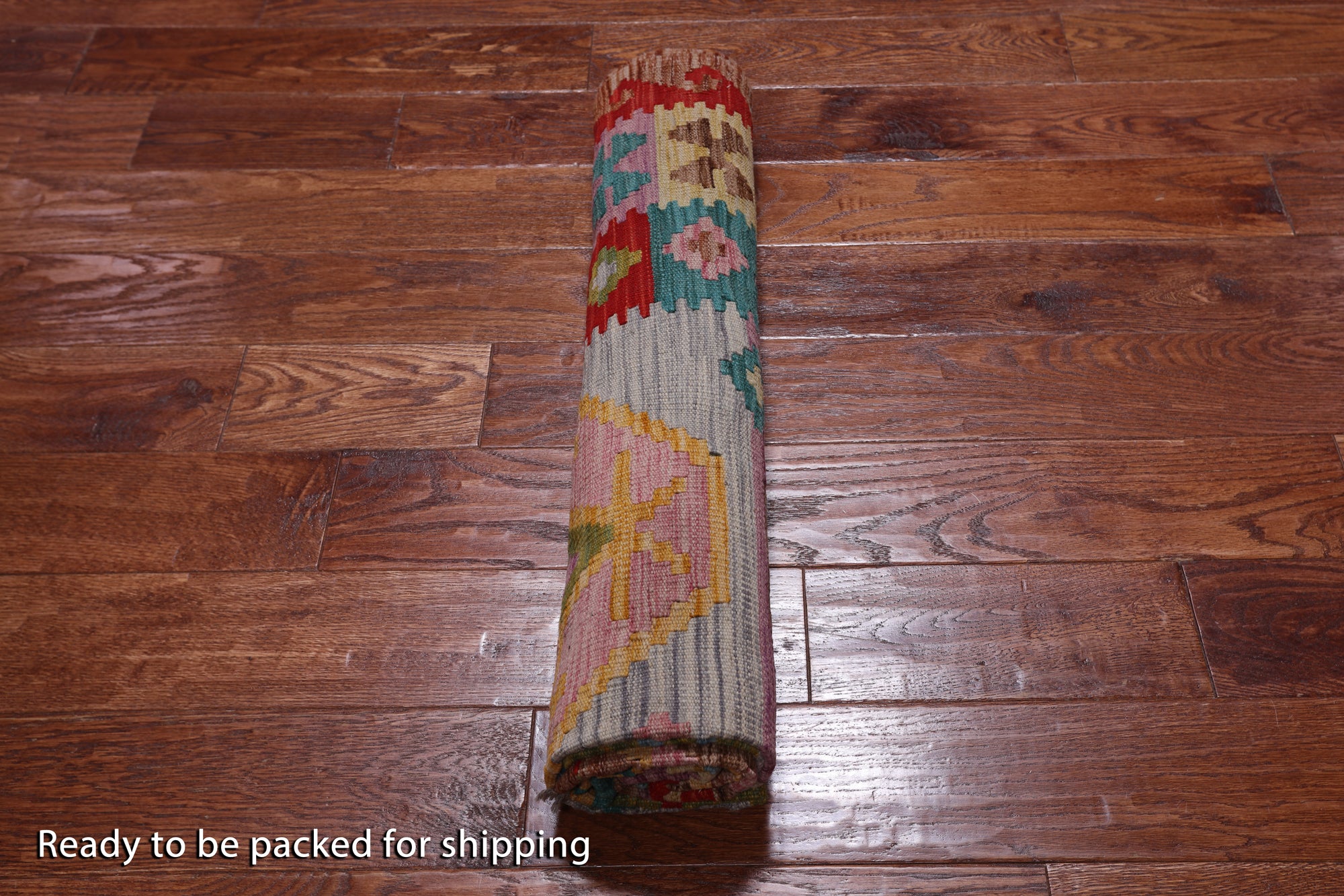 Reversible Kilim Flat Weave Wool On Wool Rug - 5' 0" X 6' 8"