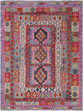 Reversible Kilim Flat Weave Wool On Wool Rug - 5' 3" X 6' 10"