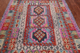 Reversible Kilim Flat Weave Wool On Wool Rug - 5' 3" X 6' 10"