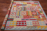 Reversible Kilim Flat Weave Wool On Wool Rug - 6' 0" X 8' 0"