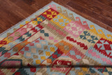 Reversible Kilim Flat Weave Wool On Wool Rug - 6' 0" X 8' 0"