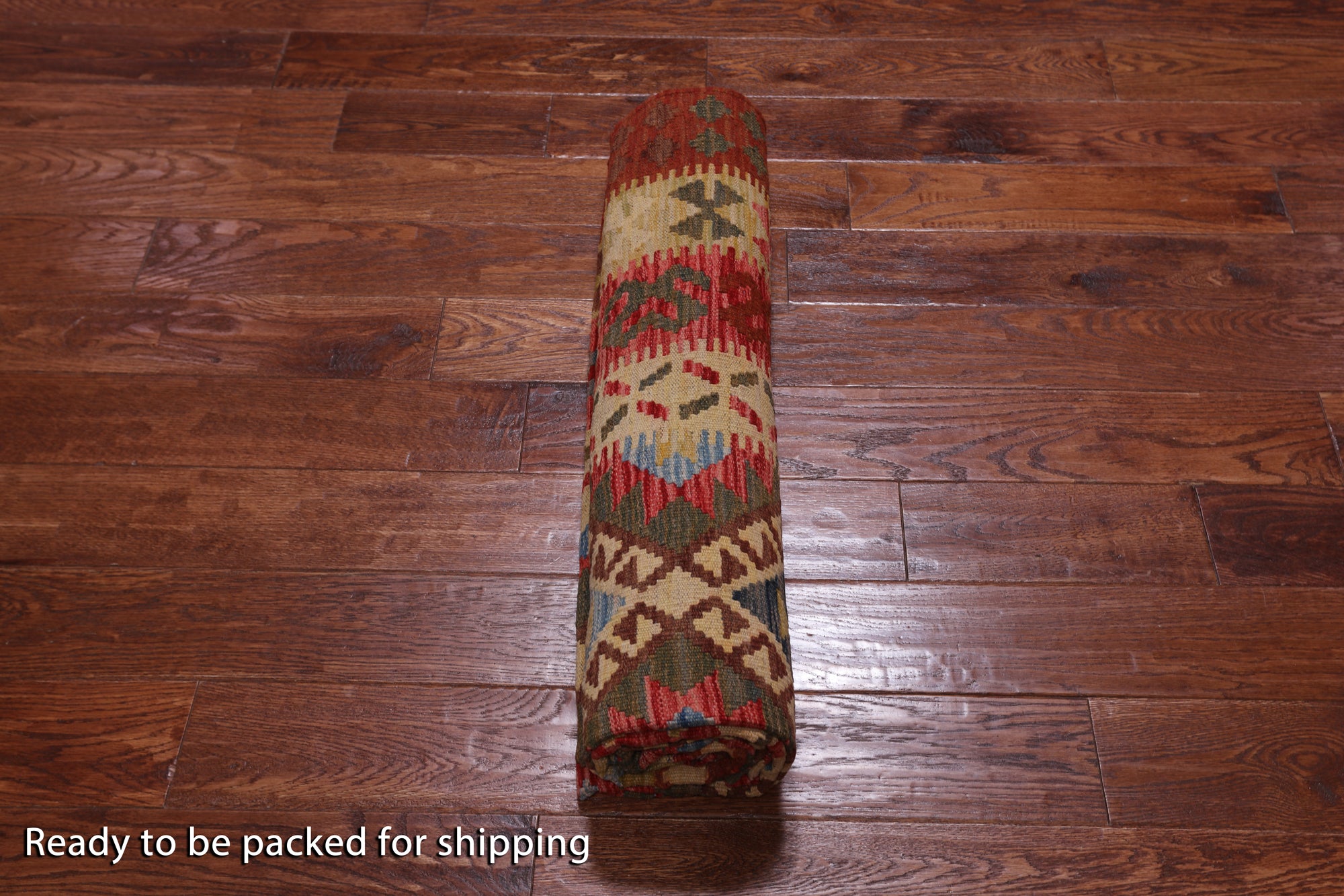 Reversible Kilim Flat Weave Wool On Wool Rug - 5' 7" X 8' 9"