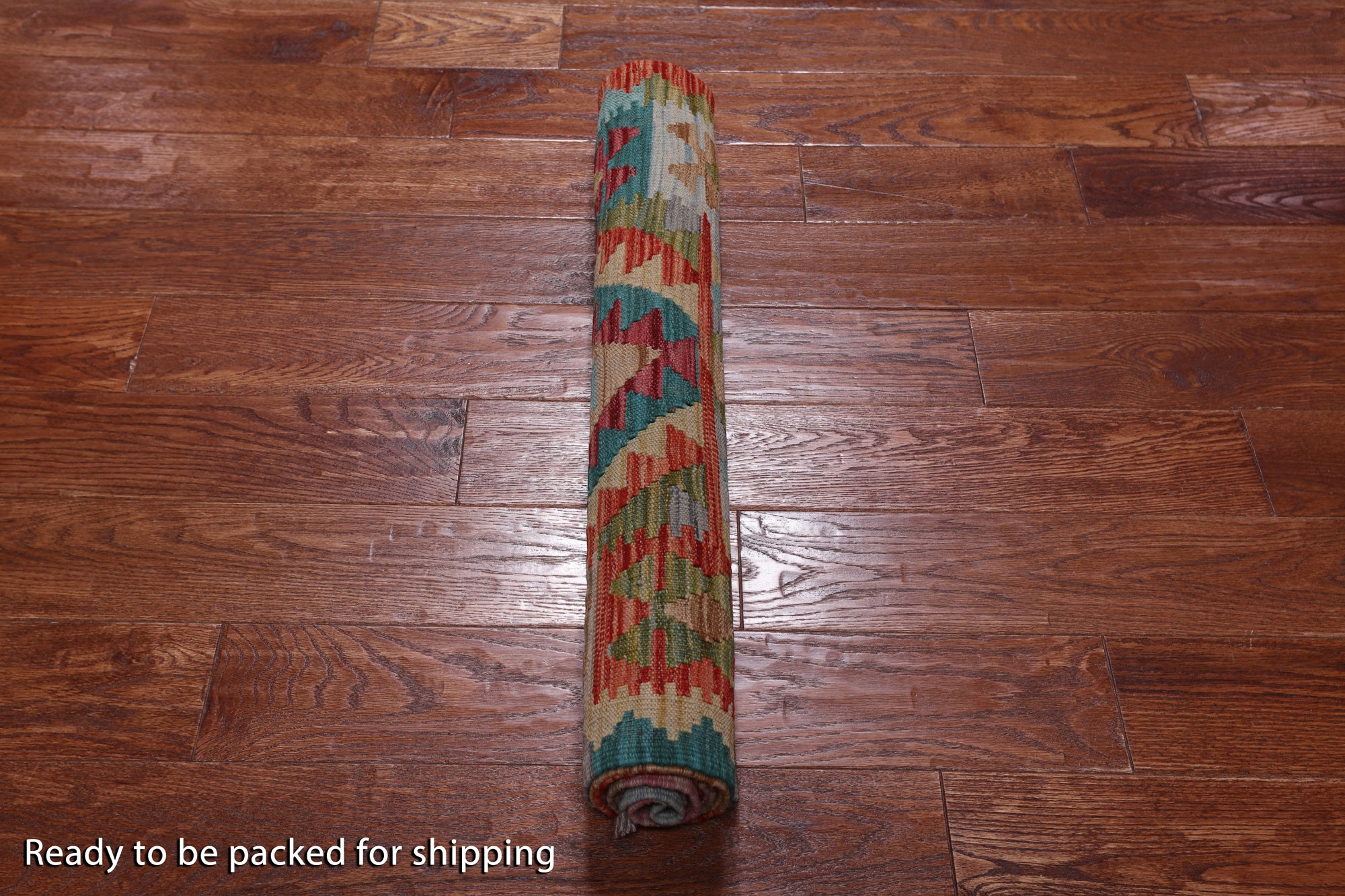 Reversible Kilim Flat Weave Wool On Wool Runner Rug - 2' 8" X 9' 7"
