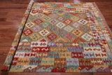 Reversible Kilim Flat Weave Wool On Wool Rug - 6' 9" X 9' 9"