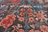 Brown Persian Tabriz Silk With Oxidized Wool Handmade Rug - 5' 6" X 7' 8"