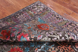 Brown Persian Tabriz Silk With Oxidized Wool Handmade Rug - 5' 6" X 7' 8"