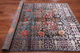 Brown Persian Tabriz Silk With Oxidized Wool Handmade Rug - 5' 6" X 7' 8"