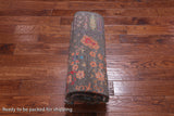 Brown Persian Tabriz Silk With Oxidized Wool Handmade Rug - 5' 6" X 7' 8"