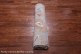 Grey Turkish Oushak Hand Knotted Wool Rug - 8' 0" X 9' 10"